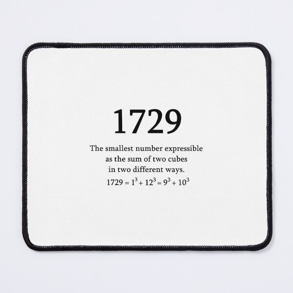 Item preview, 1729 Math Nerd Number designed and sold by dhymvhbli87.