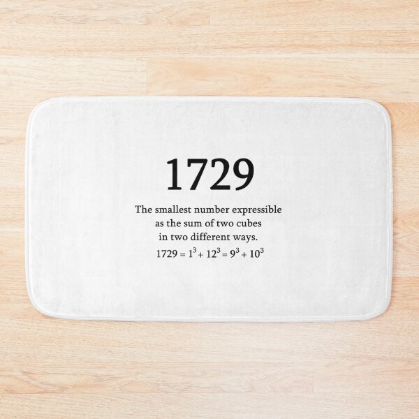 Item preview, 1729 Math Nerd Number designed and sold by dhymvhbli87.