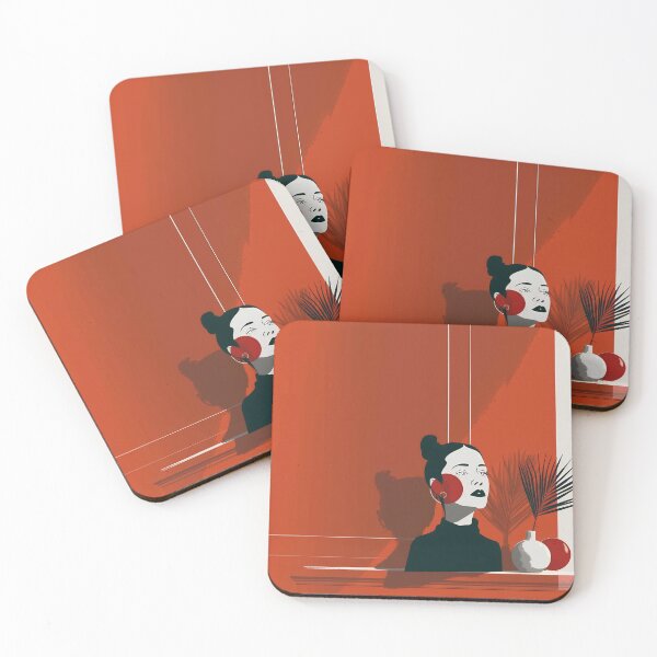 Item preview, Vermilion Silhouette designed and sold by The Imaginary Artist .