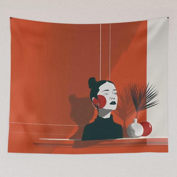 Item preview, Vermilion Silhouette designed and sold by The Imaginary Artist .