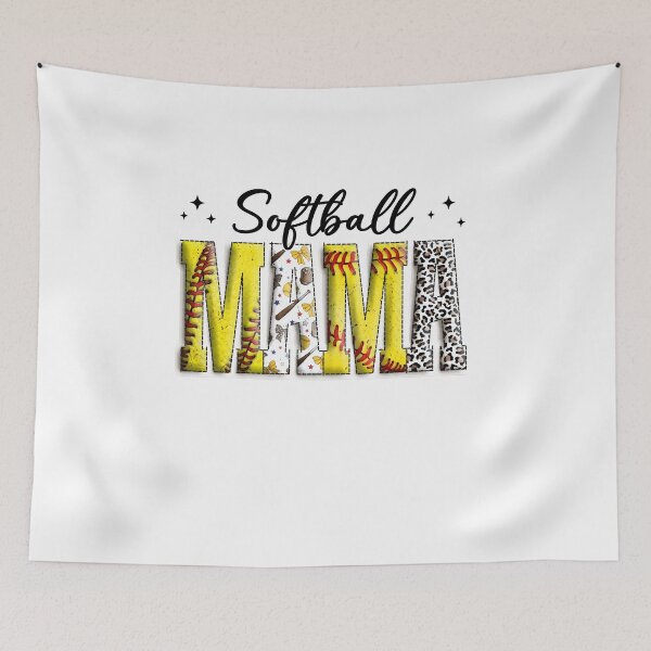 Artikelvorschau, Retro Softball Mama Varsity entworfen und verkauft von Walterprice.