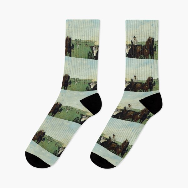 Item preview, At the Races in the Countryside by Edgar Degas: Elegant Equestrian Poster designed and sold by artofuniverse.
