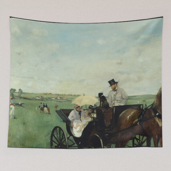 Item preview, At the Races in the Countryside by Edgar Degas: Elegant Equestrian Poster designed and sold by artofuniverse.