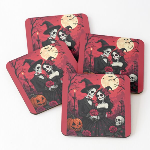Item preview, A Skeletal Couple Stands In An Eternal Embrace  designed and sold by taiche.
