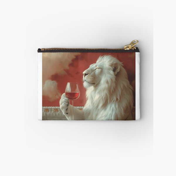 Item preview, White lion wine lover designed and sold by Sunnygie.