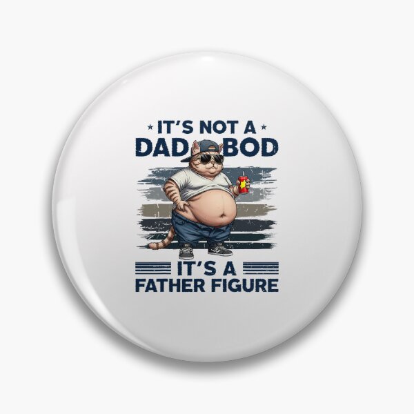 Item preview, It's Not A Dad Bod It's Father Figure Funny Fat Cat Vintage  designed and sold by FrankIsabel.