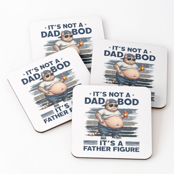 Item preview, It's Not A Dad Bod It's Father Figure Funny Fat Cat Vintage  designed and sold by FrankIsabel.