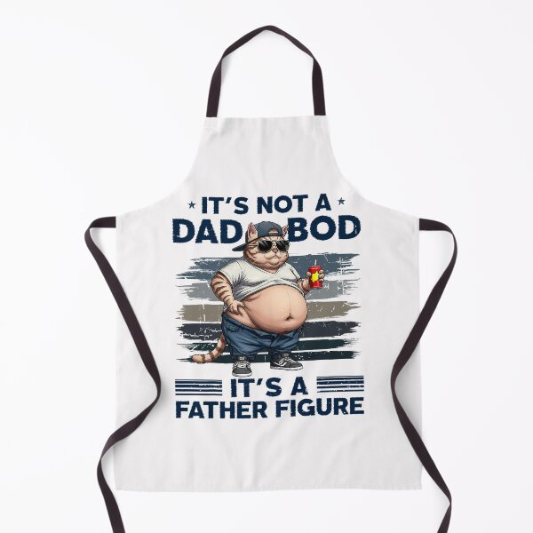 Item preview, It's Not A Dad Bod It's Father Figure Funny Fat Cat Vintage designed and sold by FrankIsabel.
