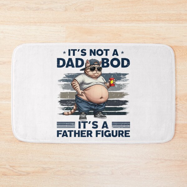 Item preview, It's Not A Dad Bod It's Father Figure Funny Fat Cat Vintage  designed and sold by FrankIsabel.