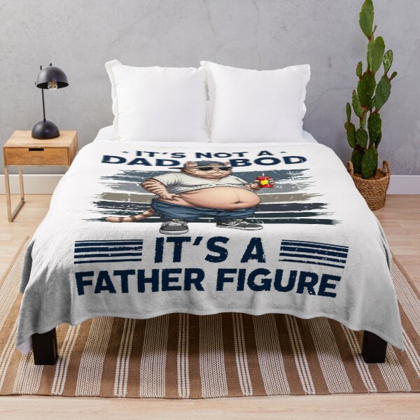 Item preview, It's Not A Dad Bod It's Father Figure Funny Fat Cat Vintage  designed and sold by FrankIsabel.