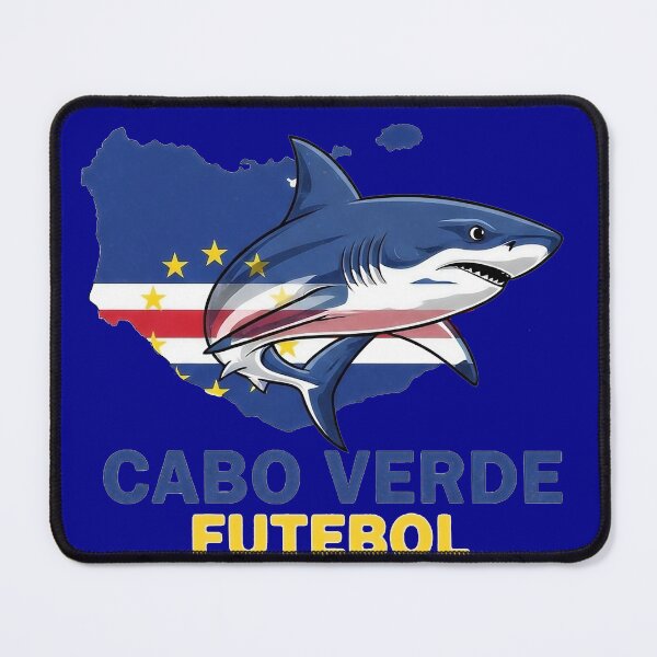 Item preview, Cabo Verde Soccer Blue Shark Design designed and sold by Majorprint.