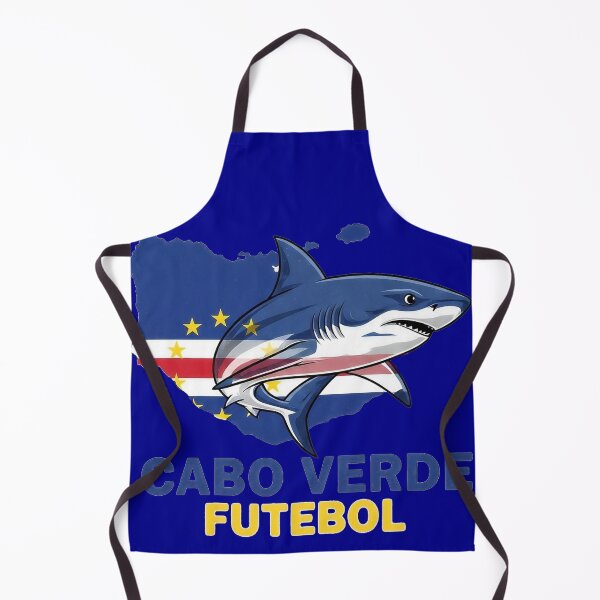 Item preview, Cabo Verde Soccer Blue Shark Design designed and sold by Majorprint.