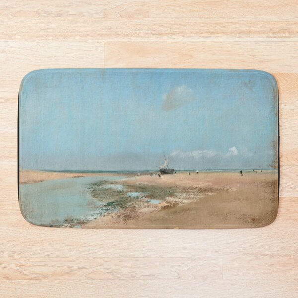 Item preview, Beach at Low Tide Mouth of the River by Edgar Degas: Coastal Impressionist Poster designed and sold by artofuniverse.