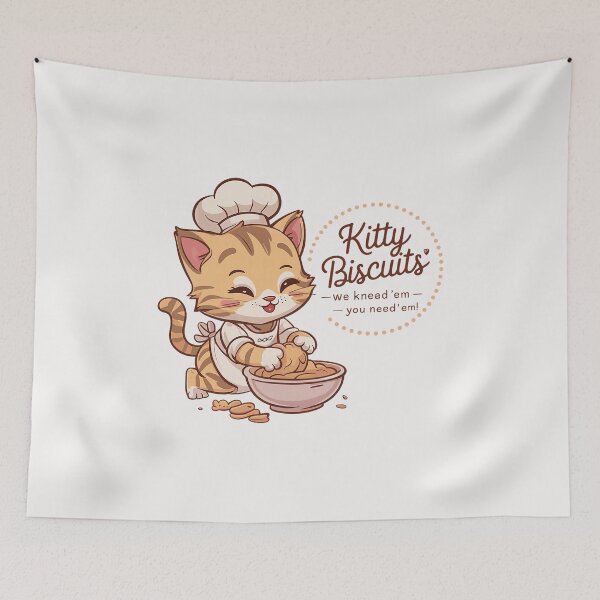 Item preview, Kitty Biscuits We Knead Em You Need Em Cat Lover bakery  designed and sold by FrankIsabel.
