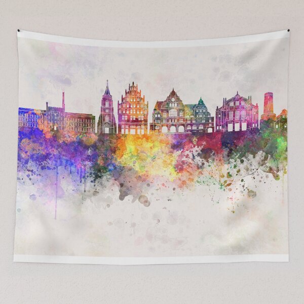 Item preview, Bielefeld watercolor background designed and sold by paulrommer.