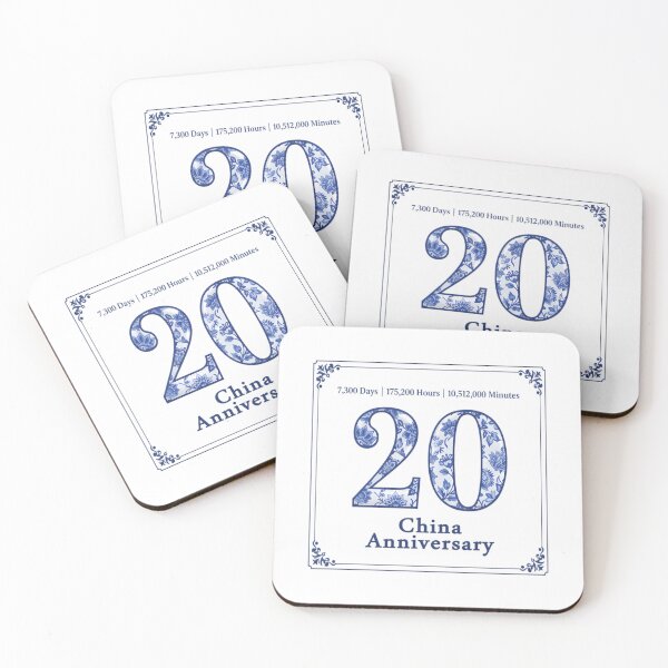 Item preview, 20 Year China Anniversary Two Decades Milestone designed and sold by TimelessMilest.