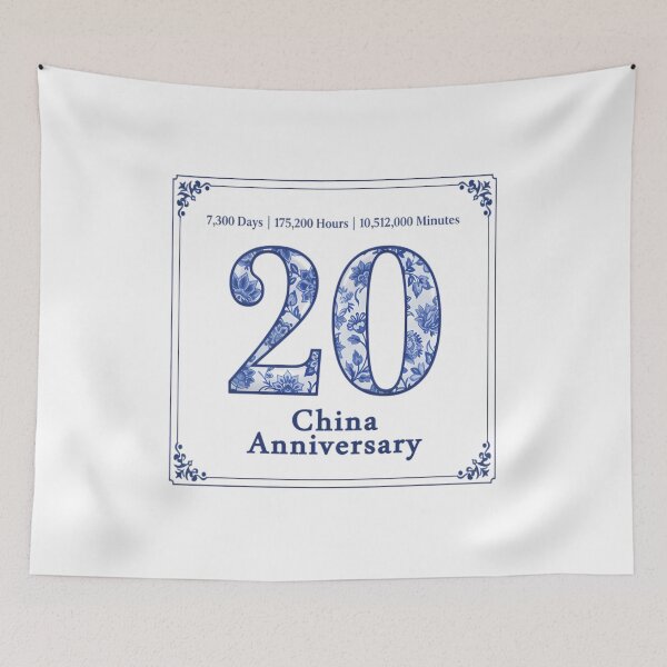 Item preview, 20 Year China Anniversary Two Decades Milestone designed and sold by TimelessMilest.