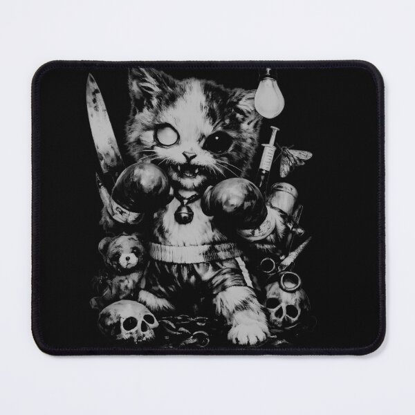 Item preview, Dangerous But Cute Boxing Cat designed and sold by AntiFormApparel.