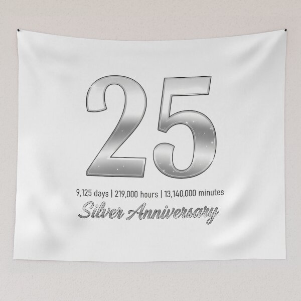 Item preview, 25 Year Anniversary Silver Jubilee Quarter Century designed and sold by TimelessMilest.