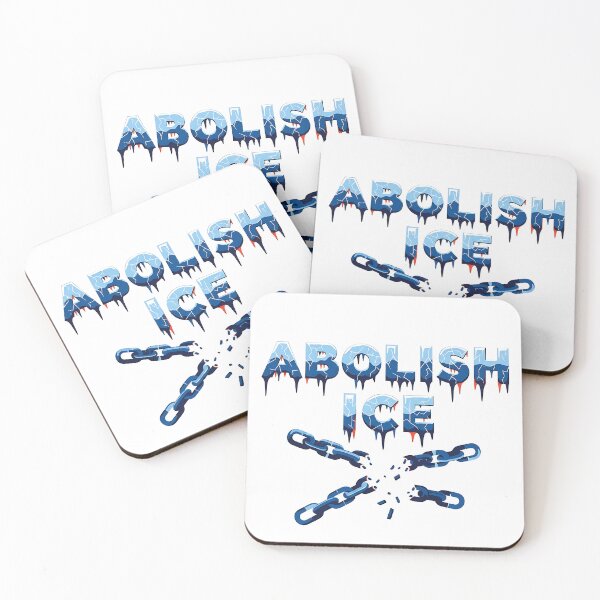Item preview, Abolish ICE - Broken Chains Melting Ice Typography designed and sold by iwzzuel.