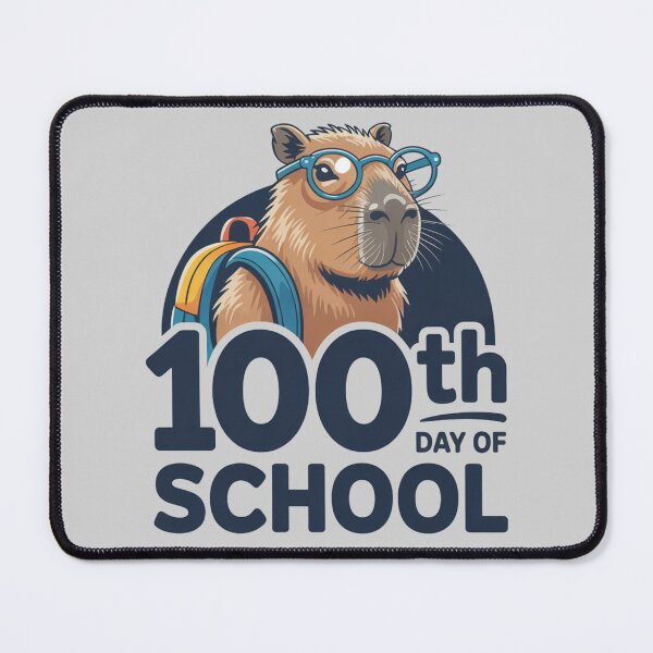 Item preview, Capy 100 Days of School Tshirt designed and sold by Jacky-Design.