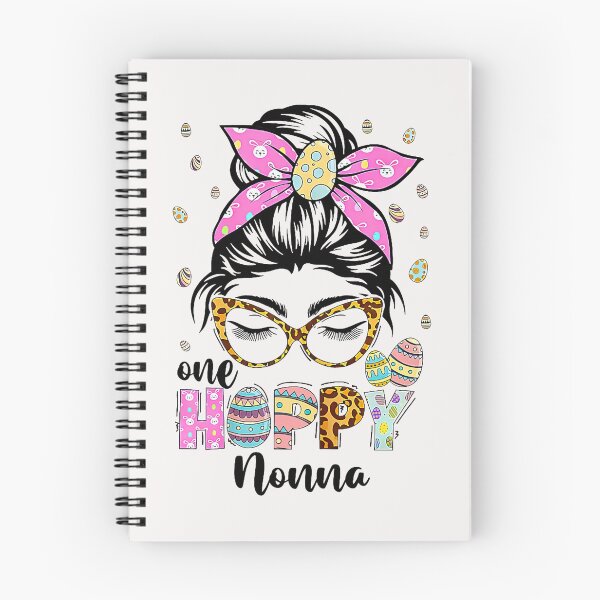 Item preview, Leopard Messy Bun One Hoppy Nonna Bunny Easter Mom  designed and sold by FrankIsabel.