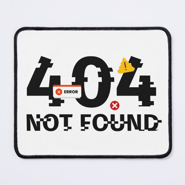 Item preview, 404 Not Found Error – Glitch Typography Graphic Design designed and sold by LETSGOPICNIC.