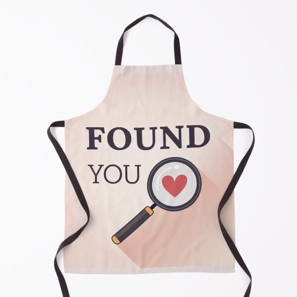 Item preview, Found You — Valentine Magnifying Glass Heart | Cute Minimal Love Typography designed and sold by VivoStudio.