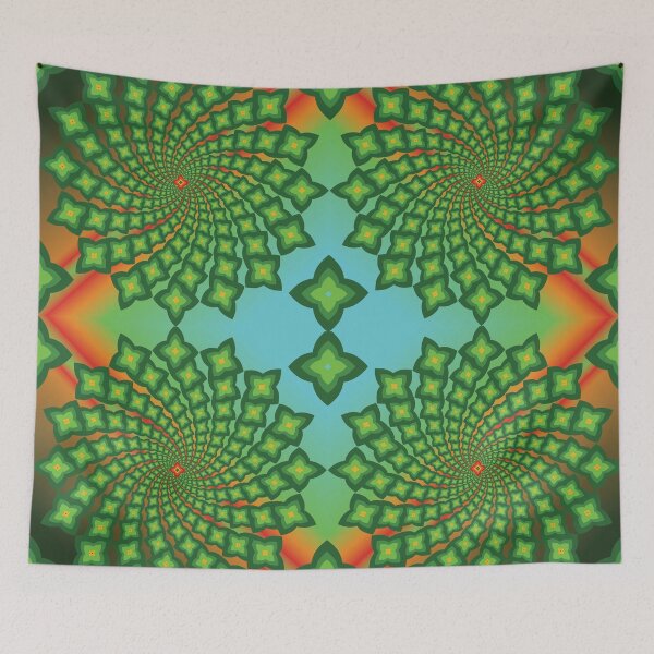 Item preview, Green Harmony Energy Mandala designed and sold by OIL Pattern Design .