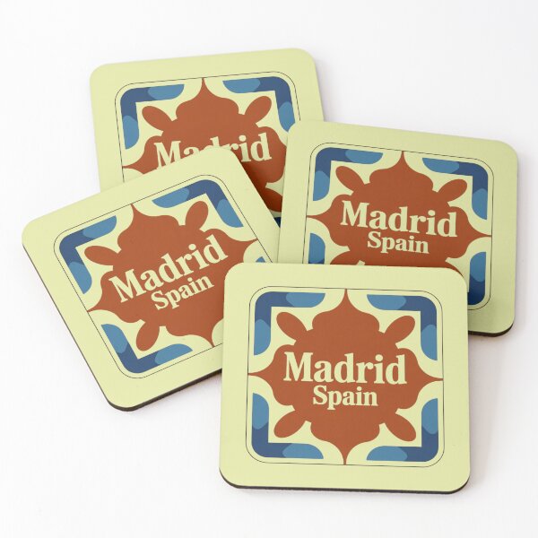 Item preview, Madrid Ceramic Tile Sticker | Spanish Azulejo Travel Emblem designed and sold by Timeless Design.