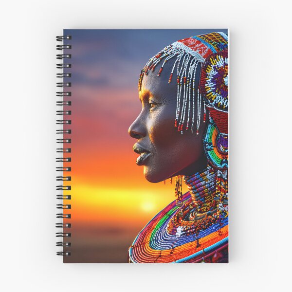Item preview, Maasai Woman Adorned in Vibrant Traditional Beads designed and sold by Artessie.