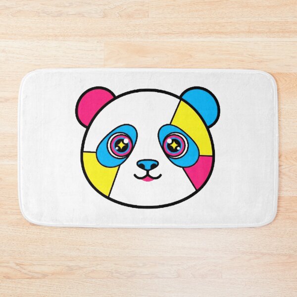 Item preview, Colorful Geometric Panda Face Illustration designed and sold by MinimalistMint.