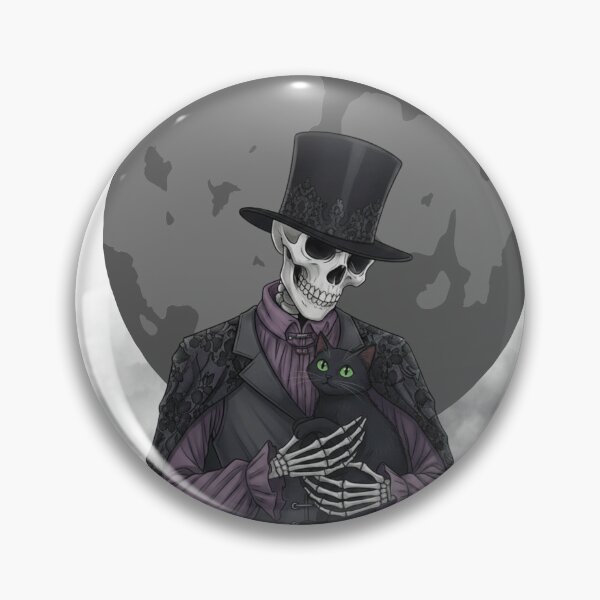 Item preview, Eternal Friendship- Gothic Skeleton & Black Cat designed and sold by Lavender-Kitty.