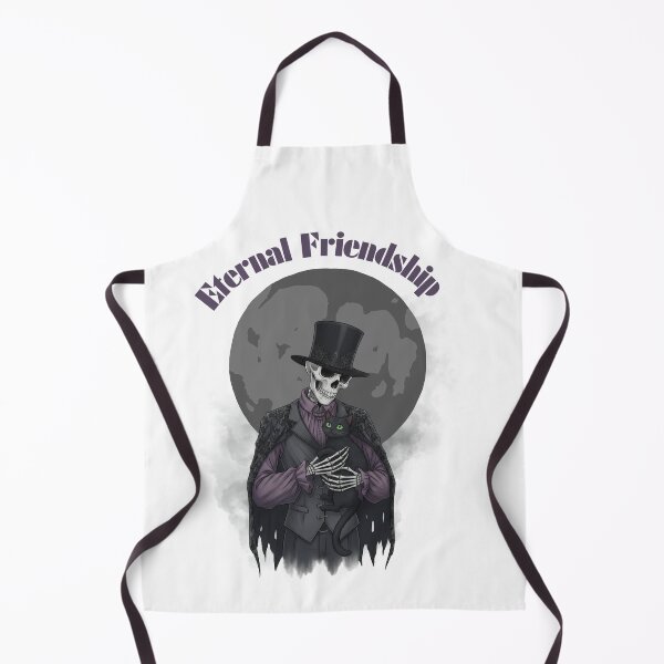 Item preview, Eternal Friendship- Gothic Skeleton & Black Cat designed and sold by Lavender-Kitty.