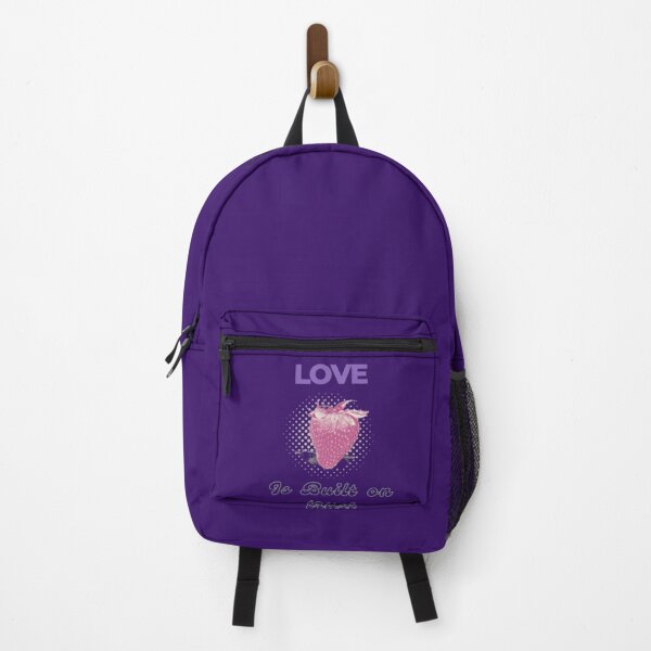Item preview, Cute strawberry with love is built on trust Valentine's quote designed and sold by auraRM studio.