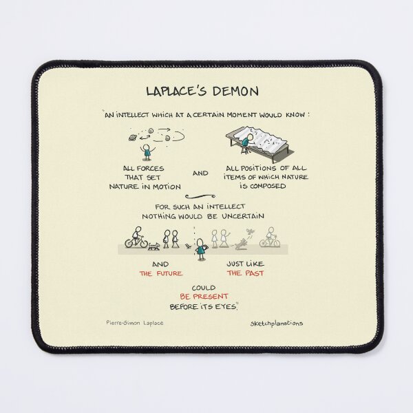 Item preview, Laplace's Demon designed and sold by Sketchplanations.