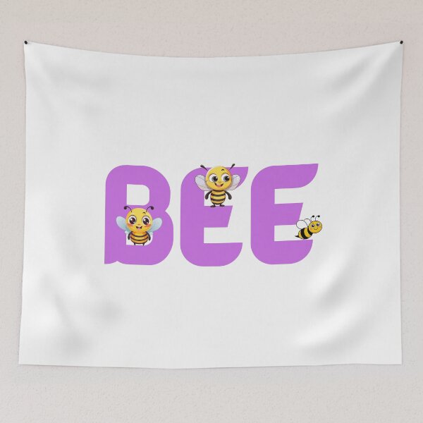 Item preview, Buzzing Bee Letters - Cute Bees On A Typography Adventure designed and sold by Love3Happy.