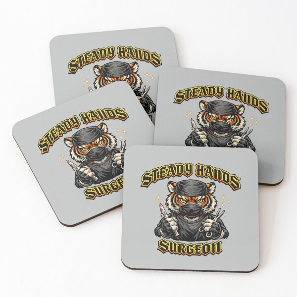 Item preview, Steady Hands Surgeon Tiger – Precision Surgery Professional Art designed and sold by ClinicalHubs.