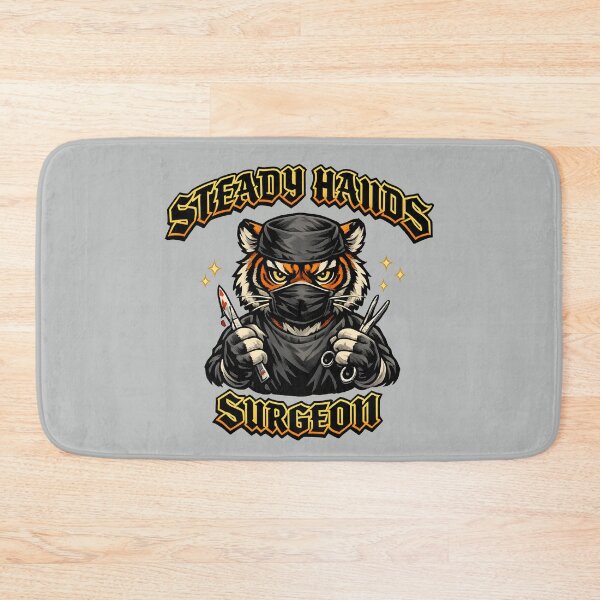 Item preview, Steady Hands Surgeon Tiger – Precision Surgery Professional Art designed and sold by ClinicalHubs.