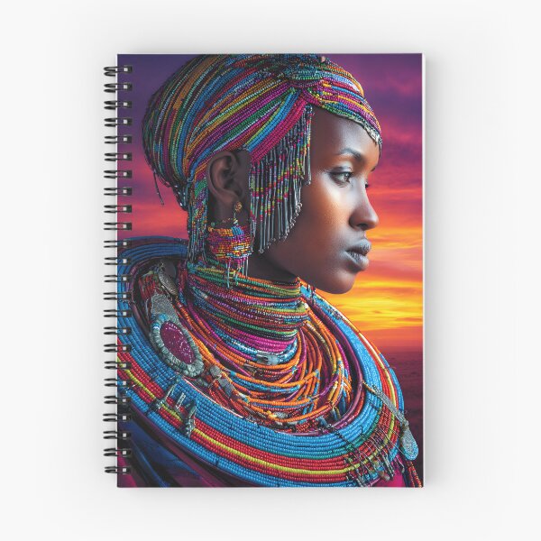 Item preview, Maasai Woman Adorned in Vibrant Traditional Beads designed and sold by Artessie.