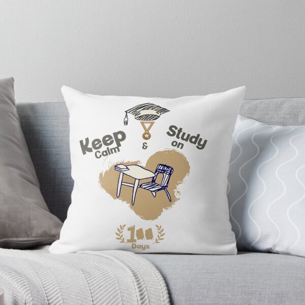 Item preview, "100 Days of Study – Stay Calm & Motivated Student Shirt Design" designed and sold by kzeros.