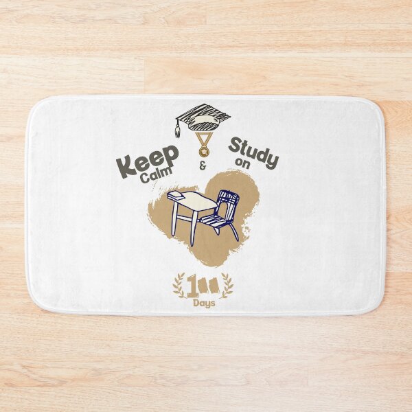 Item preview, "100 Days of Study – Stay Calm & Motivated Student Shirt Design" designed and sold by kzeros.