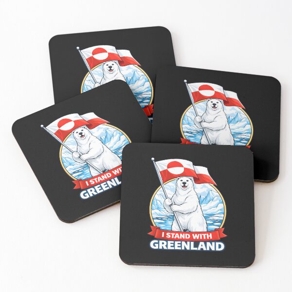 Item preview, I STAND WITH GREENLAND designed and sold by ProgressiveMob.