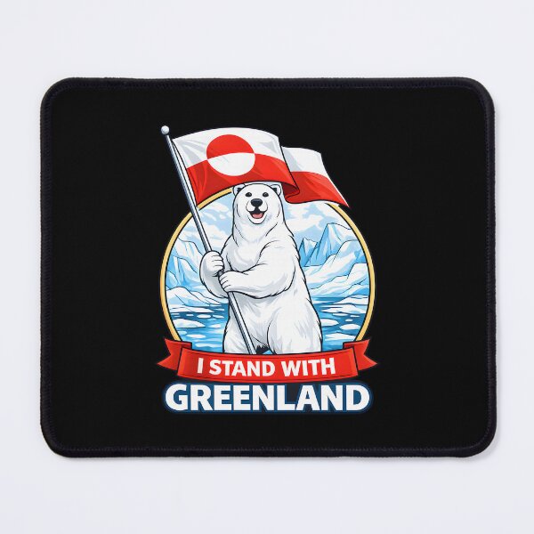 Item preview, I STAND WITH GREENLAND designed and sold by ProgressiveMob.