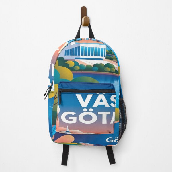 Item preview, Västra Götaland Göta Älv Scenic Illustration | Scandinavian Sweden Landscape Wall Art designed and sold by Sushikidsntoddlers.