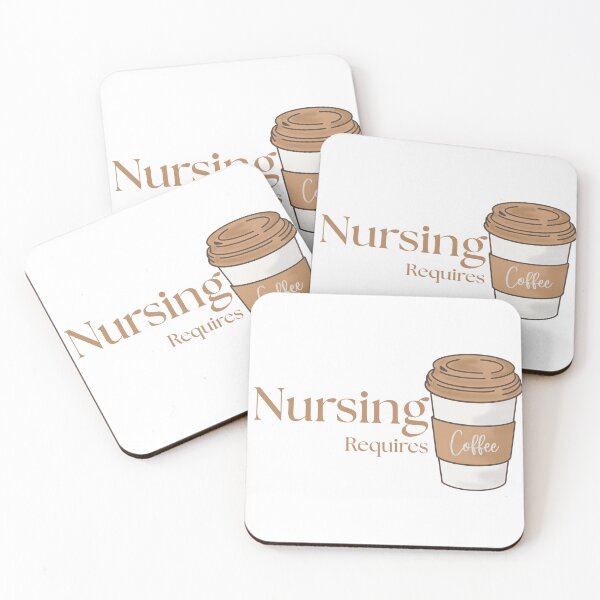 Item preview, Nursing Requires Coffee Statement designed and sold by Common Mood.