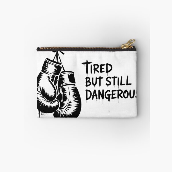 Item preview, Tired But Still Dangerous Boxing Meme Shirt – Banksy Style Fighter Humor designed and sold by WSPrintCrafter.