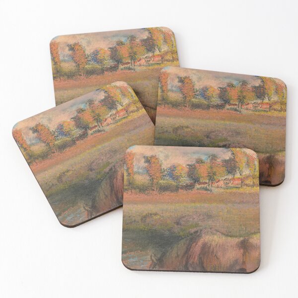 Item preview, Cheval Au Bord De La Mare by Edgar Degas: Impressionist Pastel Landscape Poster designed and sold by artofuniverse.