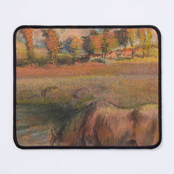 Item preview, Cheval Au Bord De La Mare by Edgar Degas: Impressionist Pastel Landscape Poster designed and sold by artofuniverse.