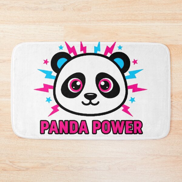 Item preview, Panda Power Vibrant Electric Character Design designed and sold by MinimalistMint.